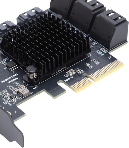 PCIe 4X Expansion Card Fast 9 Port Adapter 6Gbps for 10 11 2003 Linux Systems in Kuwait