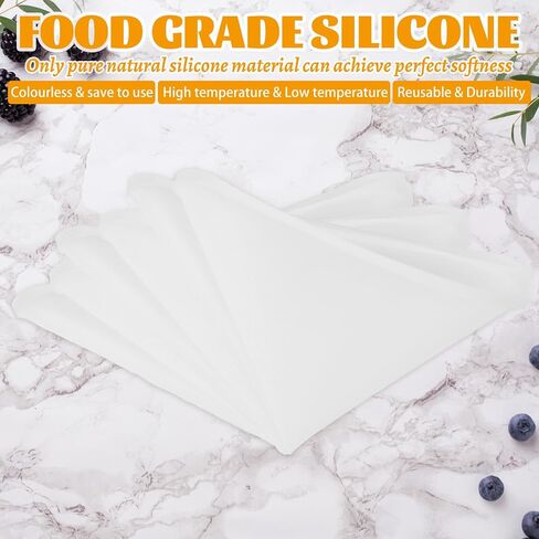 ASelected 16 PCS Mesh Silicone Dehydrator Sheets and Silicone Dehydrator Trays (11x11in), Reusable Non Stick Liquids, Herbs, Meat, Yogurt, Fruit Leather Trays for Dehydrator in Kuwait