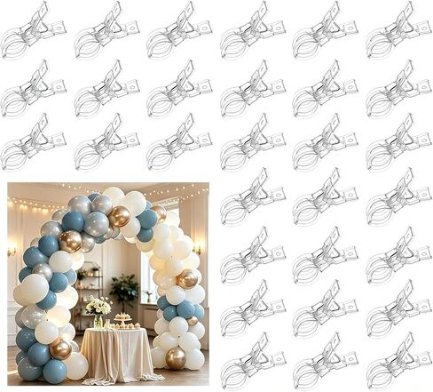 30 Pack Spring Clamps 3.5 Inch Balloon Arch Clips for Backdrop in Saudi Arabia