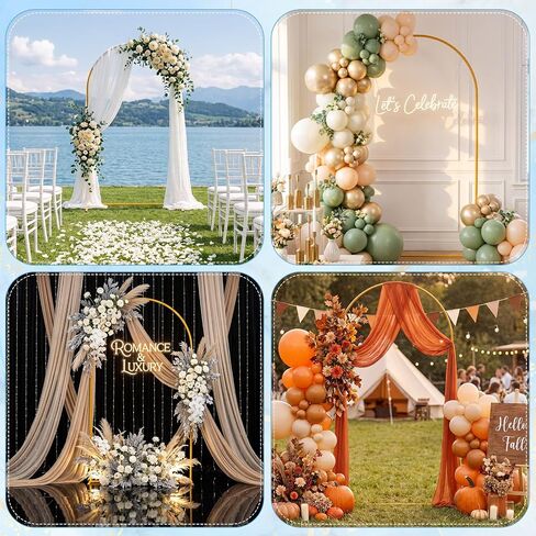 110 Pcs 6.6ft Gold Balloon Arch Stand Kit with 50 260 Balloon, Pump & Clips in Kuwait