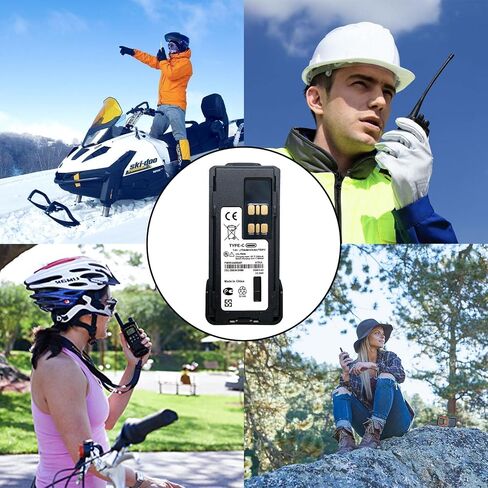 2-Pack 3000mAh PMNN4409 PMNN4409AR PMNN4544A APX4000 Type-C Battery in Kuwait