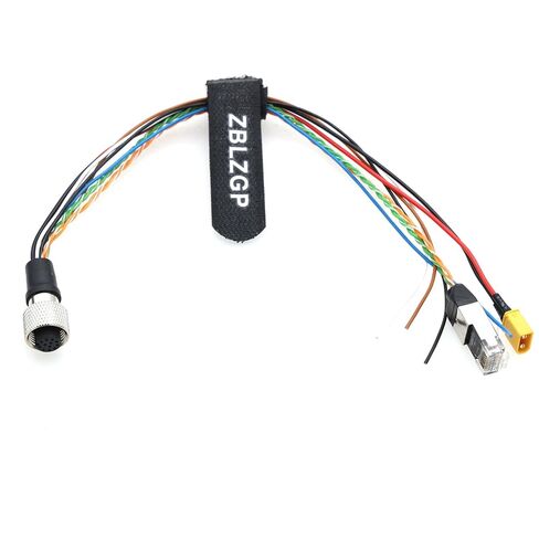 M12 12‑Pin A‑Code 1‑to‑3 Splitter Cable for Mid‑360 Mid‑360S Avia LiDAR Sensor, XT30 Male RJ45 Ethernet Open Flying Leads for Power Signal and Data Transfer in Kuwait