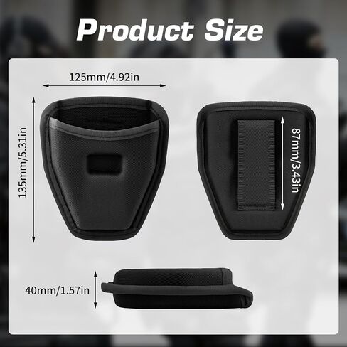 Double Handcuff Case, Open Top Handcuff Holder for Duty Belt, 1000D Nylon Quick Access Holster for Standard Chain Hinge Handcuffs in Kuwait
