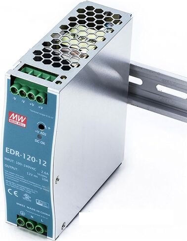 EDR-120-12 Industrial DIN Rail Power Supply 12V 10A High Efficiency for Industrial Automation UL/TUV Certified in Kuwait
