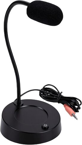 POCREATION Desktop Microphone with 3.5mm Jack, Omnidirectional Noise in Kuwait