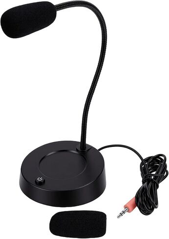 POCREATION Desktop Microphone with 3.5mm Jack, Omnidirectional Noise in Kuwait