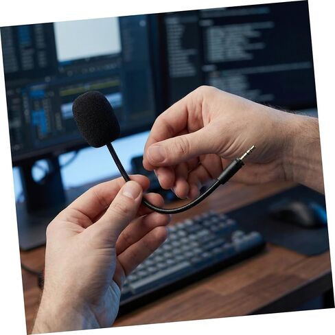 Microphone Boom Mic Wired with 2pcs Gaming Headset Detachable in Kuwait