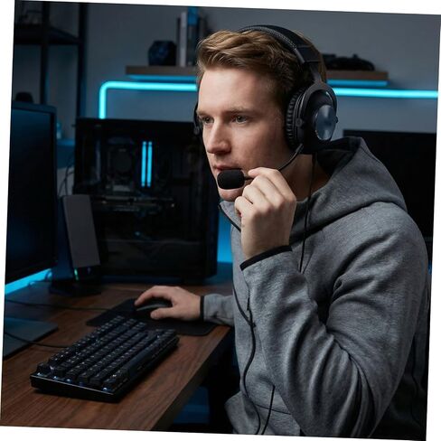 Microphone Boom Mic Wired with 2pcs Gaming Headset Detachable in Kuwait