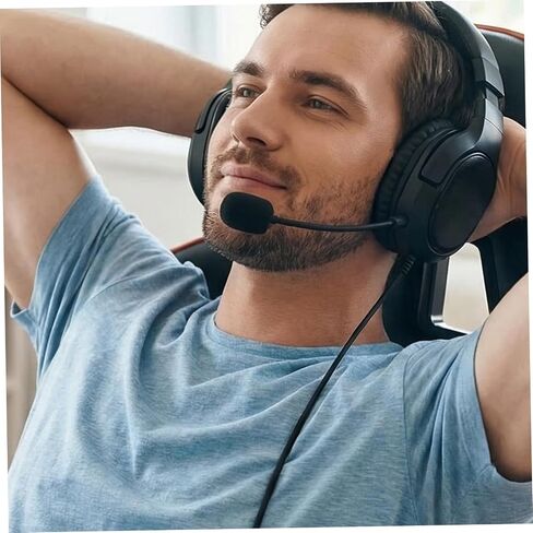 Microphone Boom Mic Wired with 2pcs Gaming Headset Detachable in Kuwait