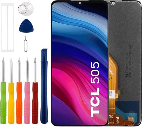 [New] Duotipa 6.7" LCD Display Screen Digitizer Assembly Replacement for TCL 505 4G with Technical Repair Tools Kit-Black in Kuwait