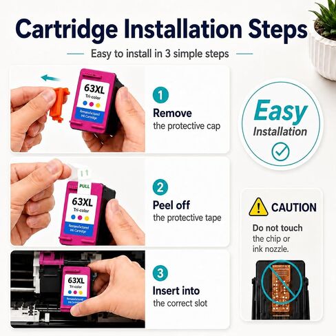 63XL Black Ink Cartridge Combo Pack, 2 Pack in Kuwait