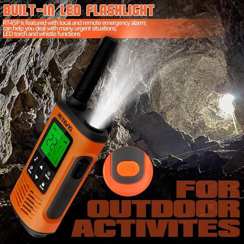 Retevis RT45P Waterproof Walkie Talkies, IP67 Long Range Two Way Radio in Kuwait