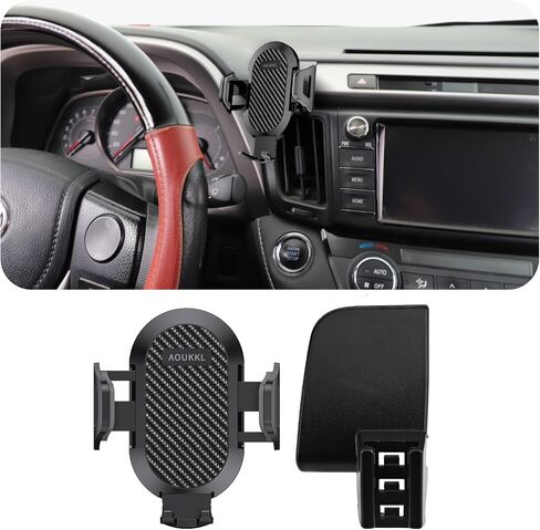 Car Phone Holder Fits for Toyota RAV4 2013-2018 Accessories,Thick Cases Friendly,Cell Phone Mount for 4.7-7 in Phones,360 Degree Rotation,Easy to Install in Kuwait