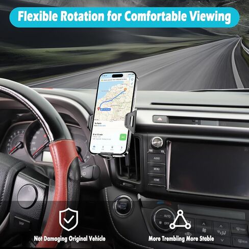 Car Phone Holder Fits for Toyota RAV4 2013-2018 Accessories,Thick Cases Friendly,Cell Phone Mount for 4.7-7 in Phones,360 Degree Rotation,Easy to Install in Kuwait