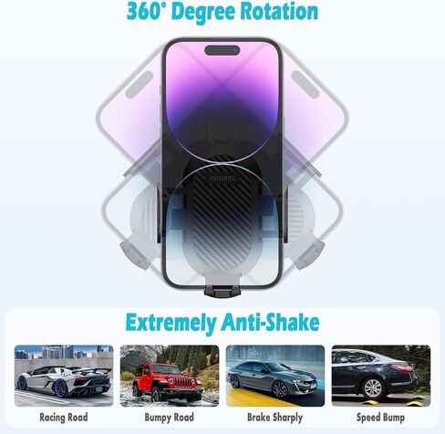 Car Phone Holder Fits for Toyota RAV4 2013-2018 Accessories,Thick Cases Friendly,Cell Phone Mount for 4.7-7 in Phones,360 Degree Rotation,Easy to Install in Kuwait