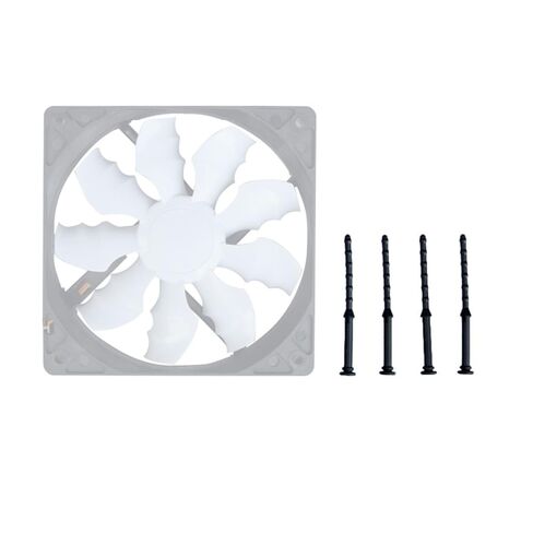 12/24 / 36Pcs 66mm Rubber Fan Mounting Screws Computer Case Absorbtion Pin Rivet Absorb Shock Screws Soft Rubber in Kuwait
