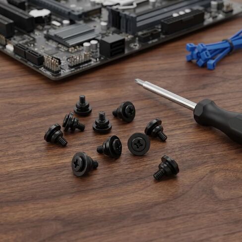 Operitacx 30pcs Mounting Screws for Hard Disk Drive, SSD Screws Anti Vibration, Desktop Computer Electronic Fasteners, Shock Absorbing Kit for PC Assembly and Repair in Kuwait