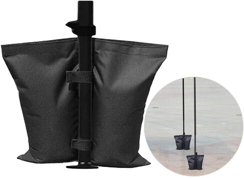 4PCS Oxford Cloth Tent Fixed Sandbag, Heavy - Duty Counterweight Bag for Pop - Up Tent, Sunshade Umbrella & Awning, Leakproof with Hook Strap, Outdoor Camping Sandbag Set in Kuwait