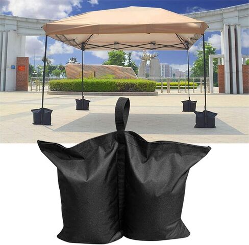 4PCS Oxford Cloth Tent Fixed Sandbag, Heavy - Duty Counterweight Bag for Pop - Up Tent, Sunshade Umbrella & Awning, Leakproof with Hook Strap, Outdoor Camping Sandbag Set in Kuwait