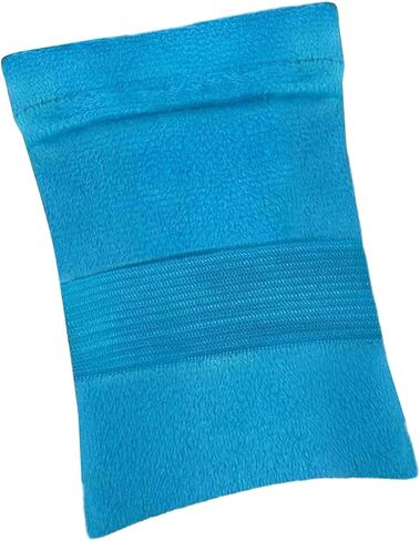 Sand Remover Bag Sand Removal Cleaner Pouch Sand Wipe Off Coral Velvet Cloth Cotton Portable Design Suitable for Vacation, Blue Large in Kuwait