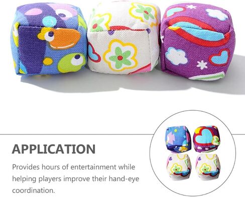 MERRYHAPY Throwing Sandbags 4pcs Cloth Interactive Game Toys for Kids in Kuwait