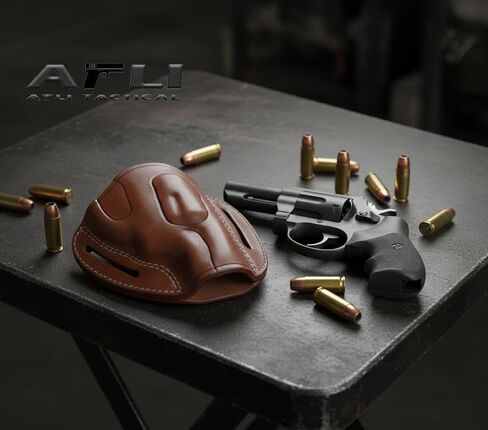 Rgr LCR Leather OWB Holster - J Frame LCR Holster - Fits Rgr LCR, M&P Bodyguard 38, S&W 340 PD - Leather Revolver Holsters - 357, 22, 327, 38 Special OWB J Frame Revolver Holsters in Kuwait