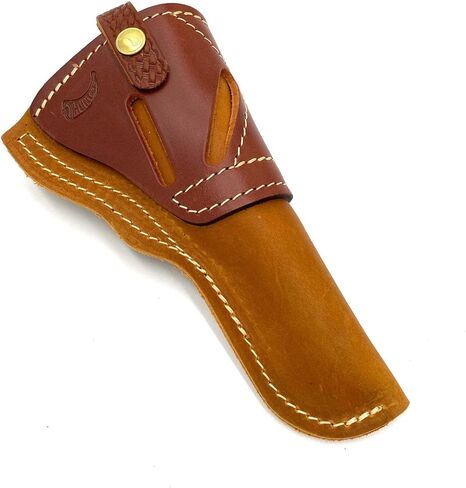 Hunter Company Range Rider Leather Holster - Ambidextrous Design for Left & Right Handed Gun Owners, Fits 6-7" SA Revolvers, Ideal for Concealed Carry with Multiple Belt Loop Configurations in Kuwait