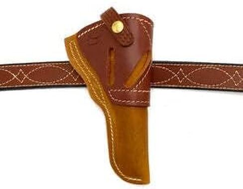 Hunter Company Range Rider Leather Holster - Ambidextrous Design for Left & Right Handed Gun Owners, Fits 6-7" SA Revolvers, Ideal for Concealed Carry with Multiple Belt Loop Configurations in Kuwait