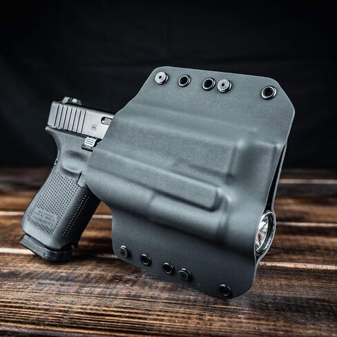 OWB TLR-1 Holster - Black (Right-Hand, Fits Glock 17 - Gen 3, 4 & 5 Compatible) in Kuwait