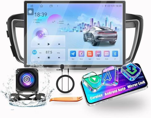 for Honda Accord 2013-2017 CarPlay Android Auto Navigation Stereo GPS Radio 13.1" QLED Touchscreen Headunit Tablet Pad Media Player Octa Core 4G+64G in Kuwait