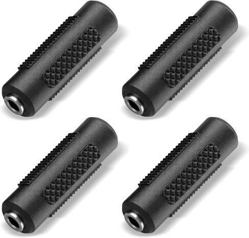 3.5mm Female to Female 3.5mm Coupler Connector, Stereo Audio Adapter (4-Pack) in Kuwait