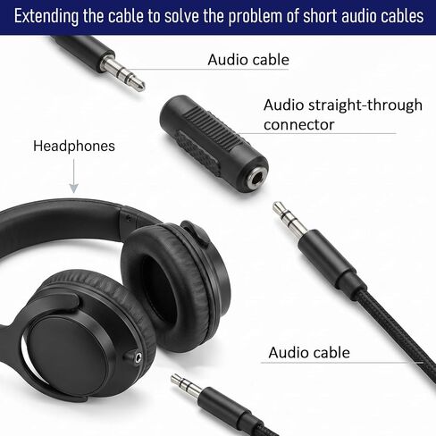 3.5mm Female to Female 3.5mm Coupler Connector, Stereo Audio Adapter (4-Pack) in Kuwait