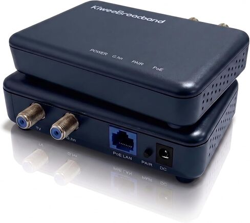 KB-G3-01 G.hn Wave 2 Coax Adapter with 2.5GbE Port, Ethernet Over Coax 1.6Gbps Coax, Coaxial to Ethernet, CATV UHF/Sat TV Compatible, Plug and Play, Low Latency, Not DOCSIS/VHF, 2-Pack in Kuwait