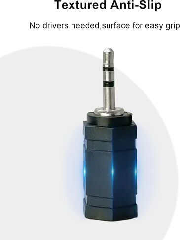 3.5mm Female Stereo to 2.5mm Male Stereo Adapter 2-Pack Black in Kuwait