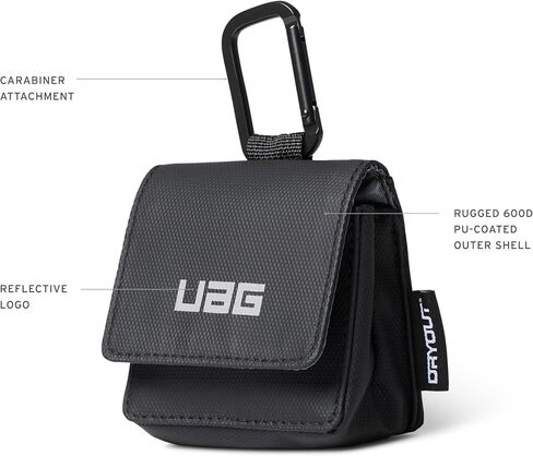 UAG X DRYOUT Wireless Earbud Rescue Pouch, Active Moisture Removal, Black in Kuwait