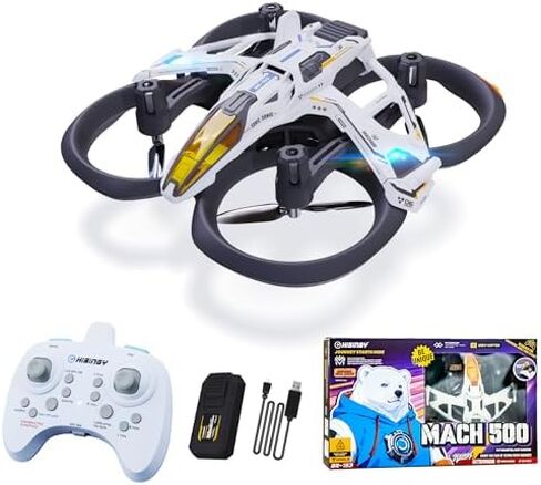 HISINGY MACH 500 Toy Drones for Kids with Replacement Battery,Mini Micro Nano Indoor RC Quadcopter for Age 8-12 10-15 12-14,Kids Drone with LED Light,Optical Flow Positi in Kuwait