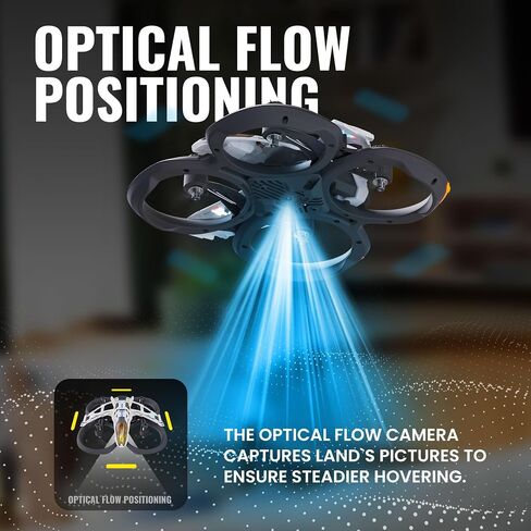 HISINGY MACH 500 Toy Drones for Kids with Replacement Battery,Mini Micro Nano Indoor RC Quadcopter for Age 8-12 10-15 12-14,Kids Drone with LED Light,Optical Flow Positi in Kuwait