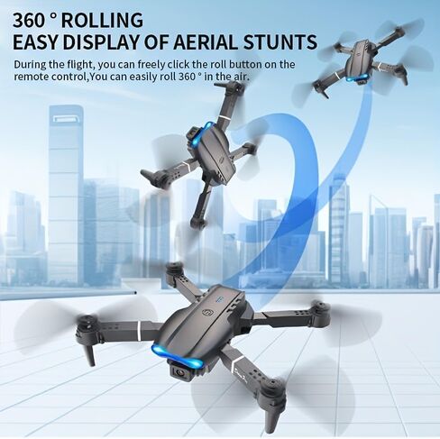 NEW Upgrade Edition Black E99D MAX Dual Camera Drone with 2 Batteries Screen Control Obstacle Avoidance Brushless Motor Foldable Arms Ideal for Night Flying Remote Control with Screen in Kuwait