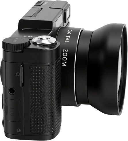 Zunate 48MP 4K Digital Camera Kit with Flip Screen, Tripod and Remote in Kuwait