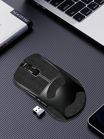 Anti-Slip Grip Tape for Pulsar Xlite Crazylight Mouse,Ultra-Thin Sweat-Absorbing Mouse Skin Sticker Set,Washable Reusable Non-Slip Grip for Esports Gaming Control,Black Snowflake Pattern in Kuwait