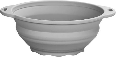 Collapsible Silicone Mixing Bowl - 1800ml(60 fl oz) - BPA Free, Dishwasher Safe, Non-Slip Base Space Saving for Kitchen, Camping & Travel (Blue) in Kuwait