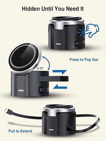 25W Magnetic Wireless Charging Station, MagSafe Charger for Apple Device in Kuwait