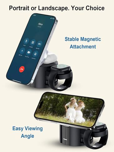 25W Magnetic Wireless Charging Station, MagSafe Charger for Apple Device in Kuwait
