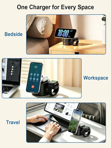 25W Magnetic Wireless Charging Station, MagSafe Charger for Apple Device in Kuwait