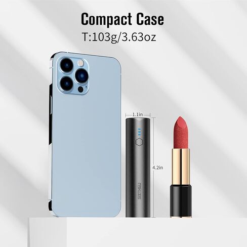 SIXTHGU S03 Portable Charger, 5000mAh Mini Power Bank, Pocket Size Fast Charging USB-C (in&Out), PowerNano, Compatible with iPhone Series, Android Phone and More in Kuwait