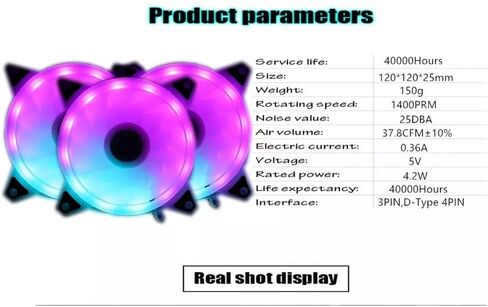 Laptop Radiator Chassis Fan Air Cooling Quiet for Computer Sync Ventilation in Kuwait