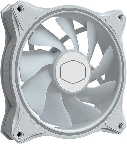 MF120 White Edition Case Fan 120mm Loop 5V Addressable RGB Lighting CPU Cooling PWM Silent in Kuwait