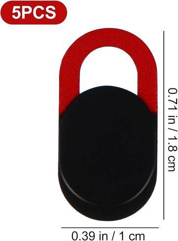 5pcs Red Abs Webcam Cover for Laptop and Tablet Privacy Protection in Kuwait