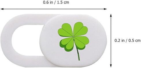 Kisangel 6pcs Ultra Thin Four-Leaf Clover Webcam Cover Slide Privacy Protection Stickers for Laptop and Tablet with Abs Material, Fits Schools and Government Use in Kuwait