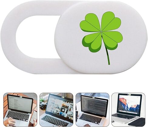 Kisangel 6pcs Ultra Thin Four-Leaf Clover Webcam Cover Slide Privacy Protection Stickers for Laptop and Tablet with Abs Material, Fits Schools and Government Use in Kuwait